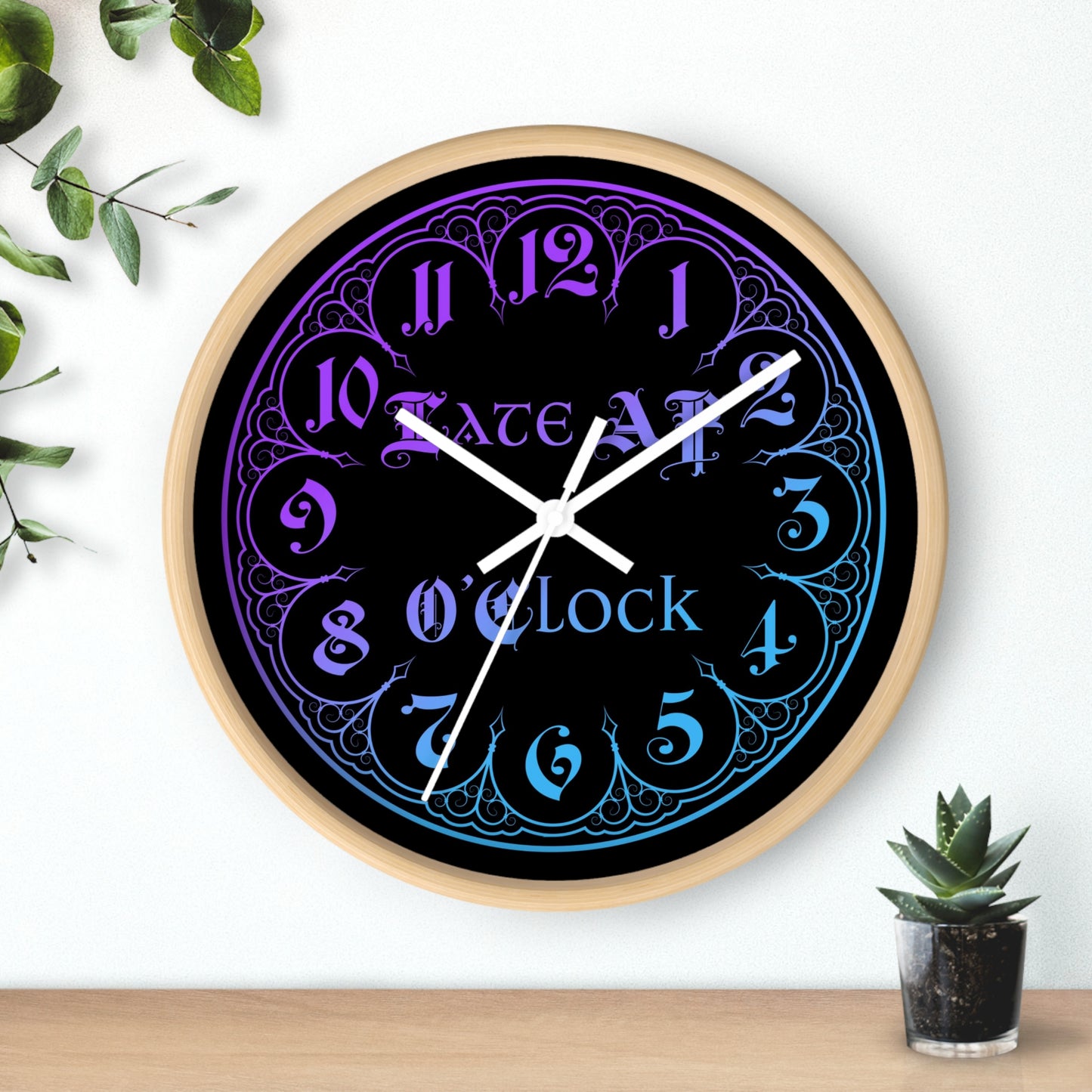 Late AF O'Clock Wall Clock