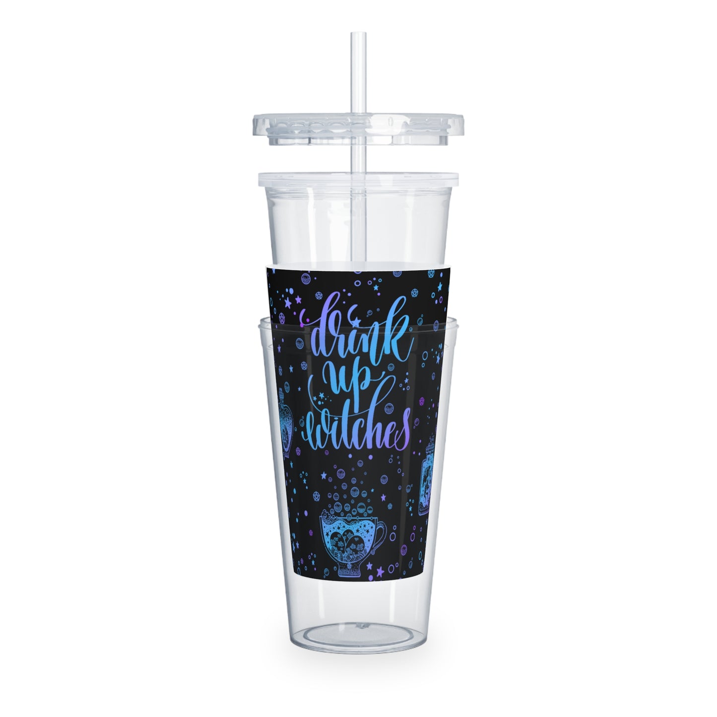 Drink Up Witches Plastic Tumbler with Straw