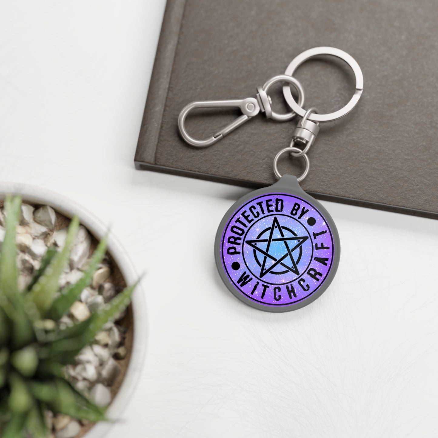 Protected by Witchcraft Keyring Tag