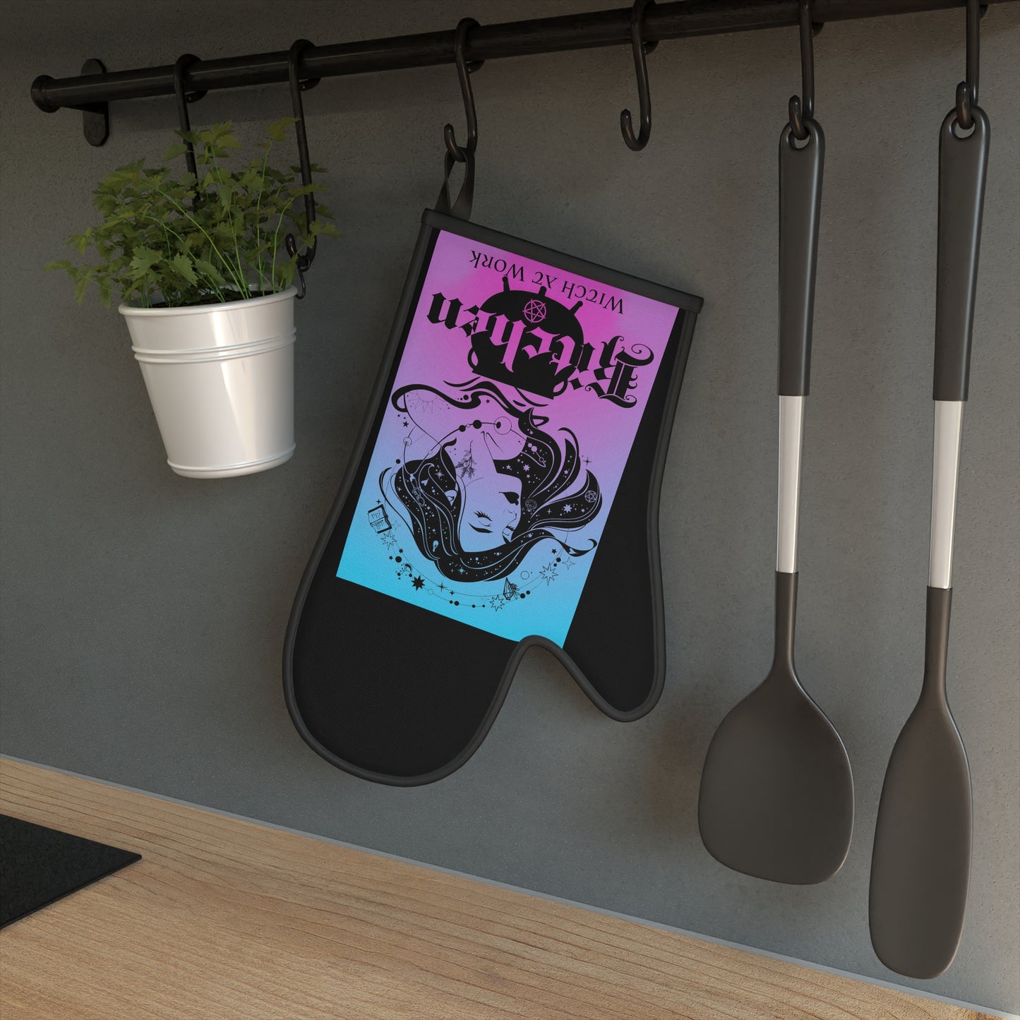 Kitchen Witch Oven Mitt