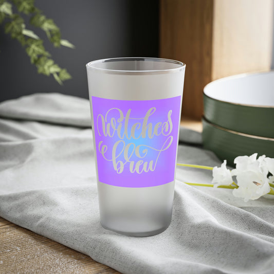 Frosted Witches Brew Pint Glass